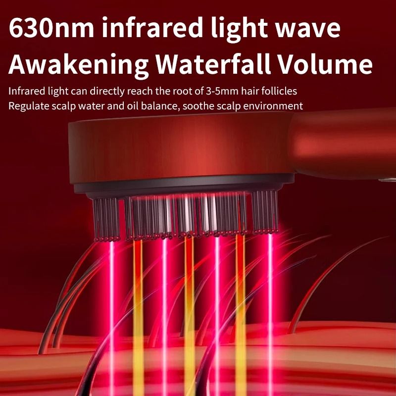 Electric Infrared Hair Regrowth & Scalp Massage Brush