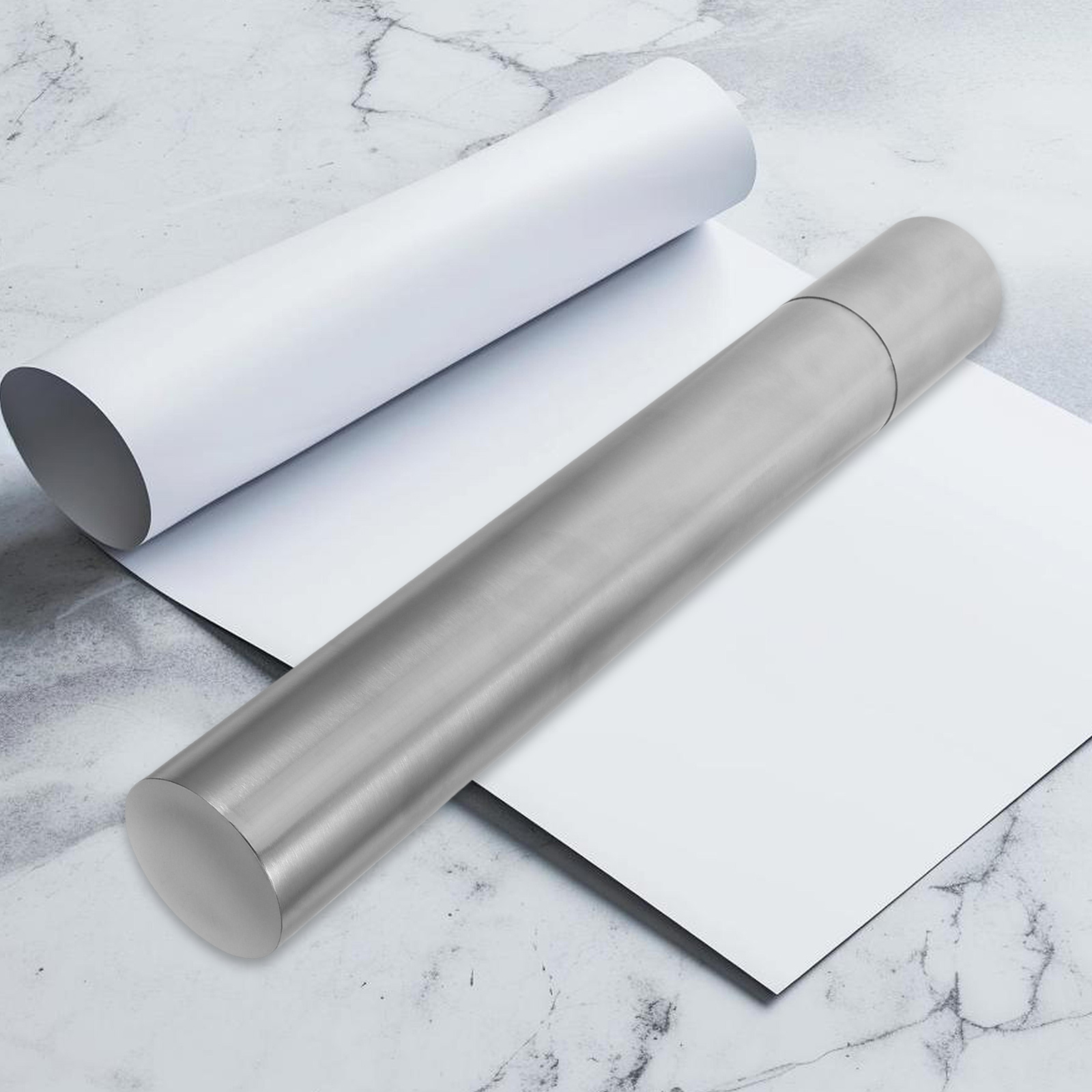 Extendable Waterproof Document Tube Stainless Steel Poster Storage Case