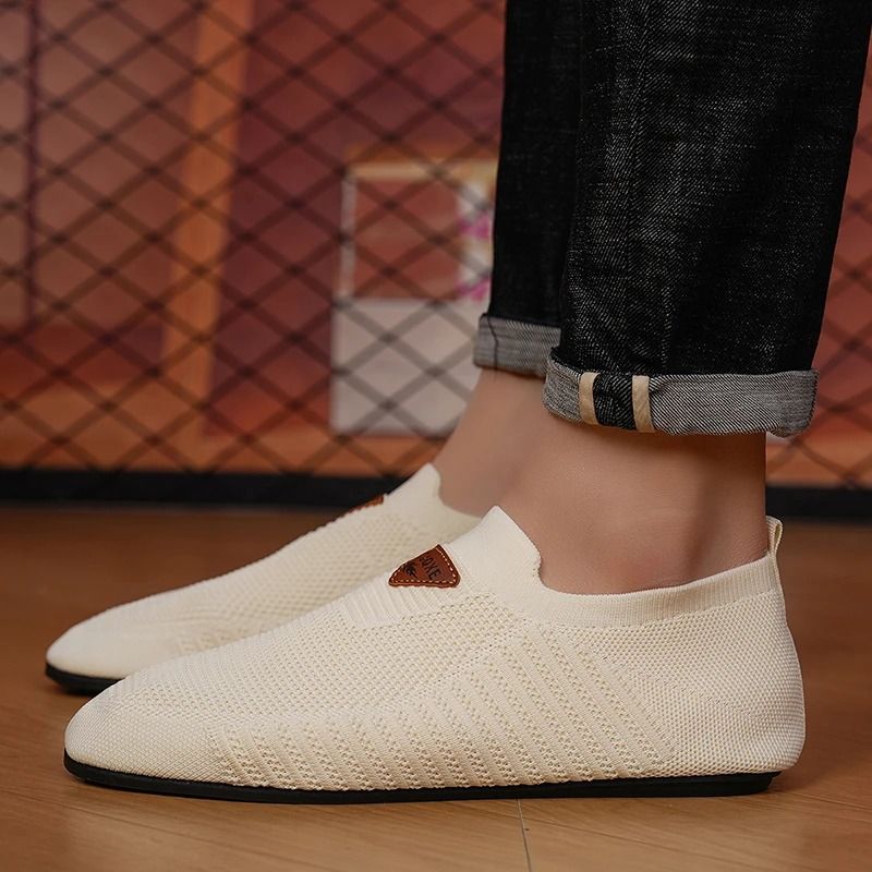 Mens Breathable Mesh Loafers Lightweight Slip On Driving Moccasins Casual Walking Shoes