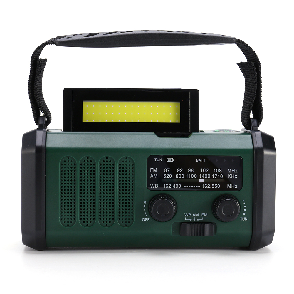 Hand Crank Emergency Radio with Solar Charging, Flashlight and Power Bank