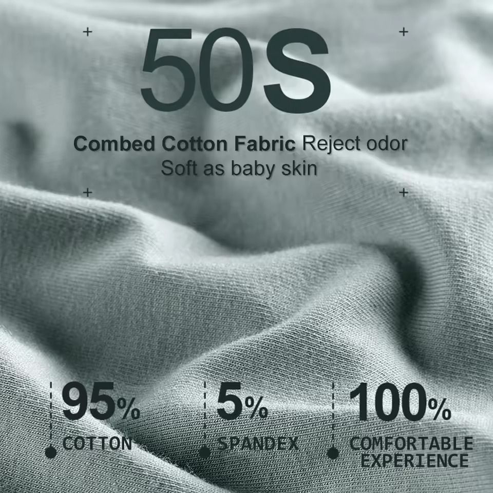 Women Cotton High Waisted Underwear 5 Pack Tummy Control Butt Lift Graphene Antibacterial Breathable