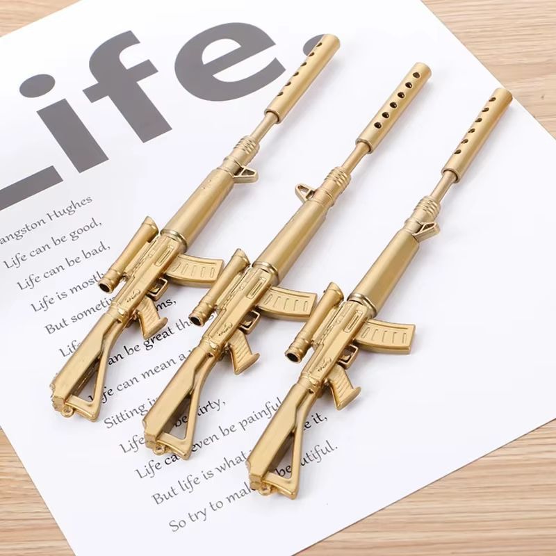 Machine Gun Gel Pen – Fun Water-Based Novelty Pen for Creative Signatures