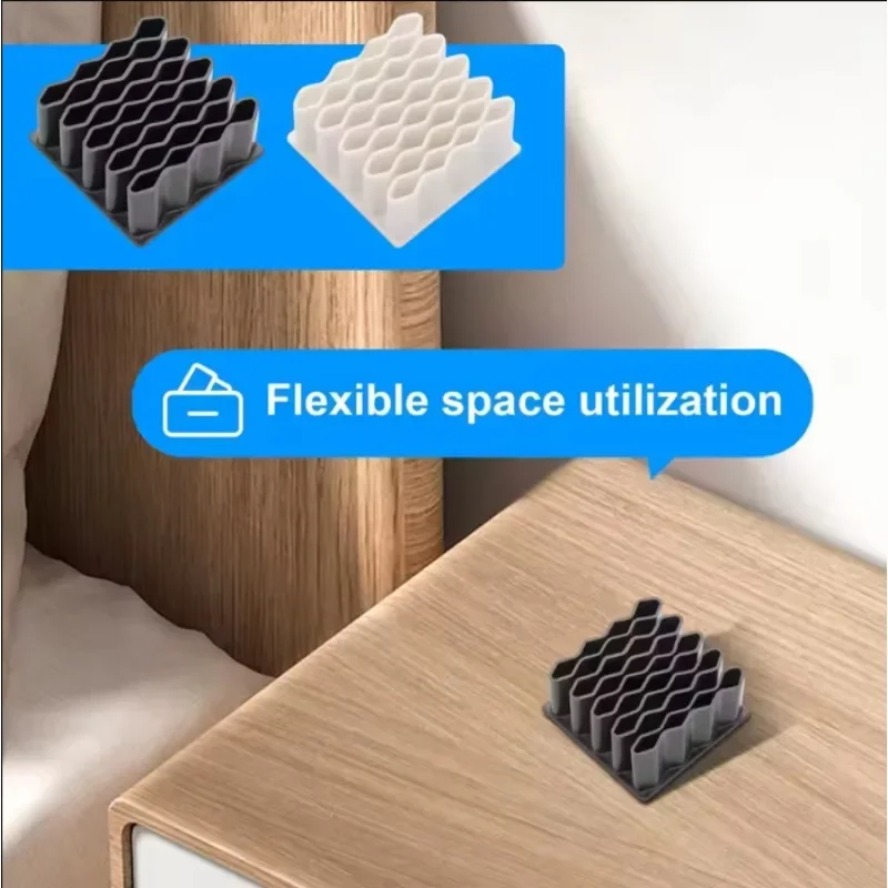 Silicone Desktop Organizer Tray for Cosmetic Storage, Multi Purpose Pen Holder, Desk Organizer Stand