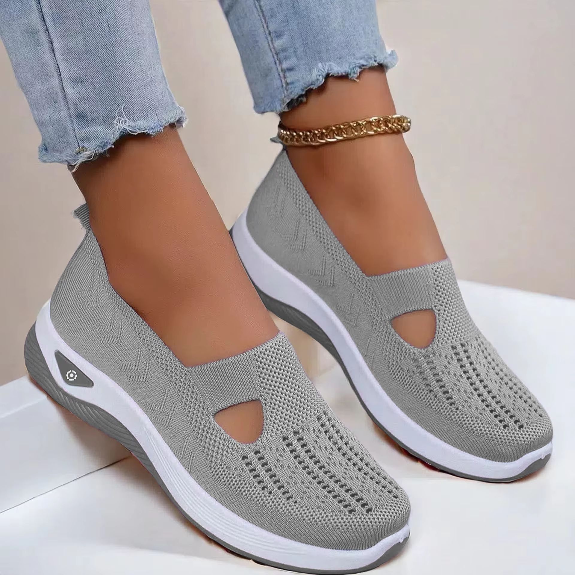 Women's Breathable Walking Shoes – Soft Bottom Casual Anti-Slip Summer Footwear