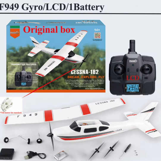 WLtoys F949 RC Airplane Cessna 182 with Gyroscope and 3D6G Flight Mode