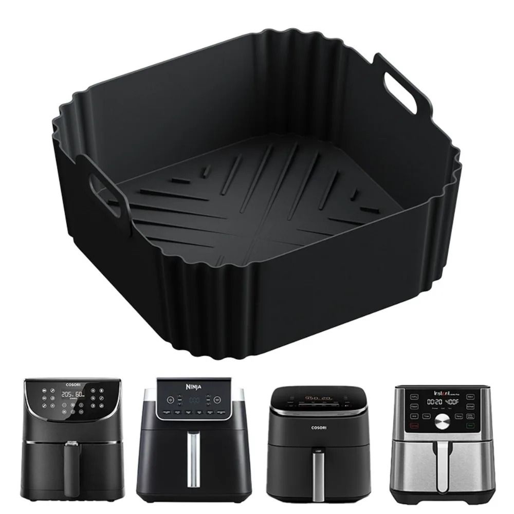 Reusable Silicone Air Fryer Liner Basket for 5 to 8 Quart Air Fryers