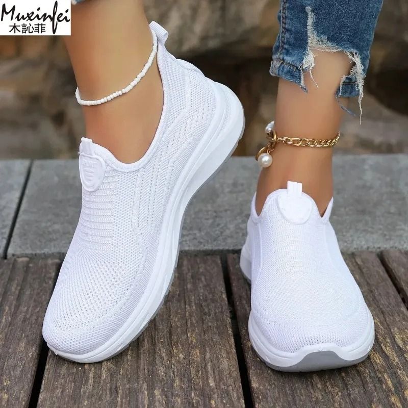 Womens Breathable Mesh Casual Shoes Soft Lightweight Sole