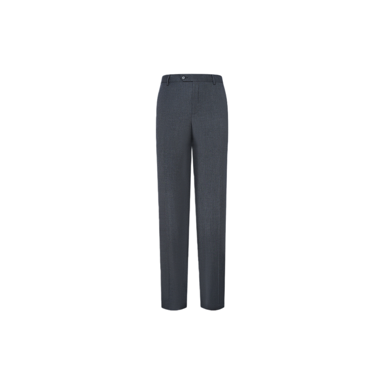 Men’s Gray Straight-Leg Ankle-Length Dress Trousers