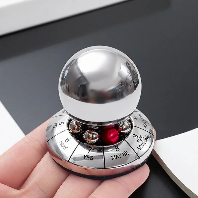 Metal Prophecy Decision Ball Spinner Desk Toy Stress Relief Fate Picker Gadget