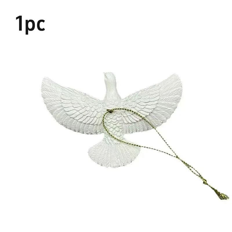 Elegant Dove Ornament Resin Bird Statue Christmas and Home Decor