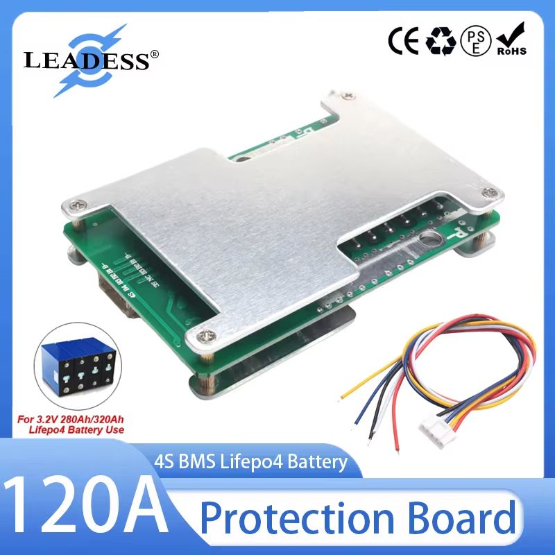 4S 12V 120A LiFePO4 Battery Protection Board with Enhanced BMS for Reliable Power