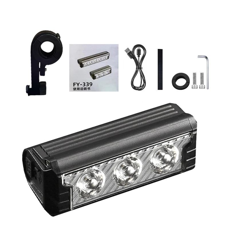 Rechargeable Bicycle Front Light Waterproof LED Bike Headlight