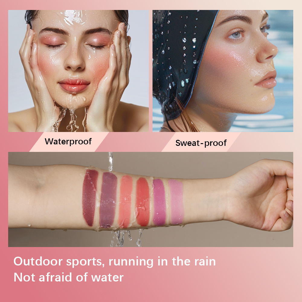 Magic Blush Stick 3-in-1 Cheek Lip Tint, Moisturizing Cream Blusher, Silky Brighten Blush, Matte Contour, Natural Flush