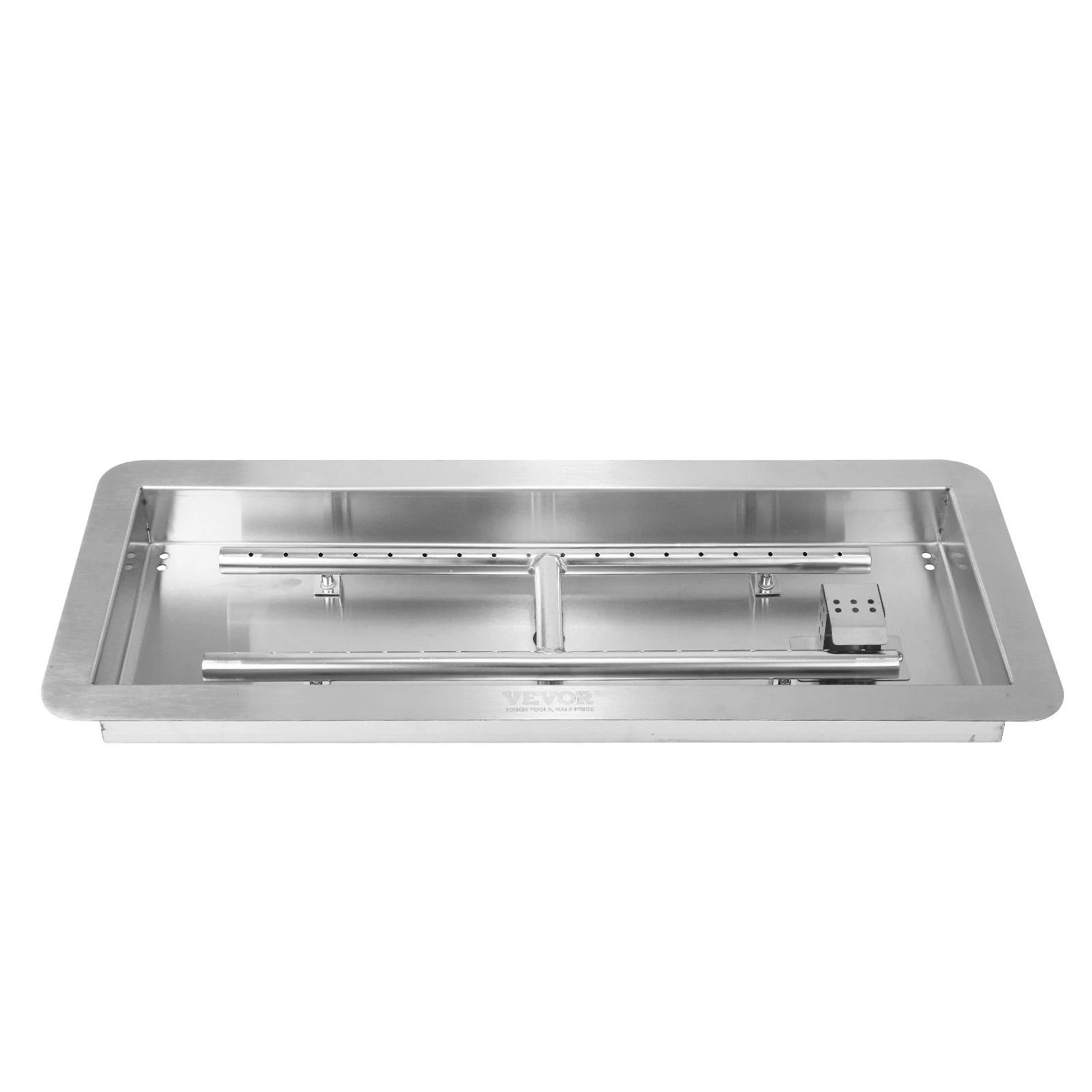Drop in Fire Pit Pan with H Shape Burner Kit BTU for Outdoor Heating