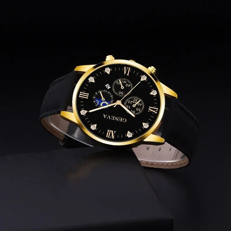 Stylish Mens Watch And Bracelet Set