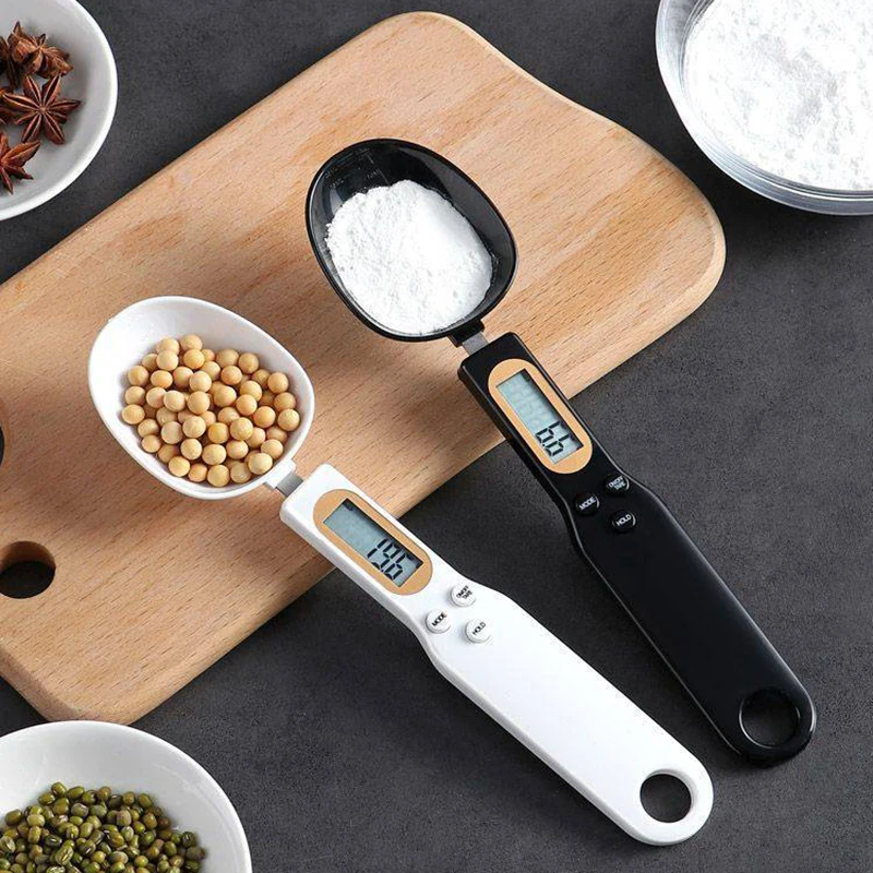 Digital Spoon Scale Mini LCD Measuring Kitchen Tool for Flour, Milk & Coffee