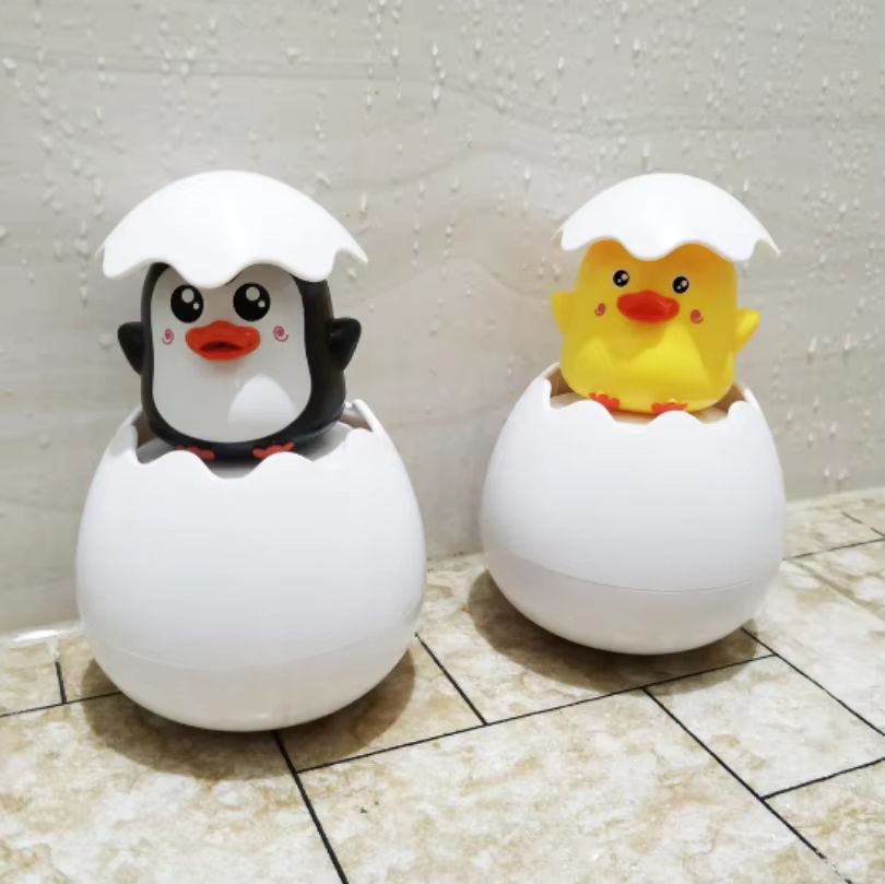 SprinklePals Duck And Penguin Egg Water Spray Baby Bath Toy