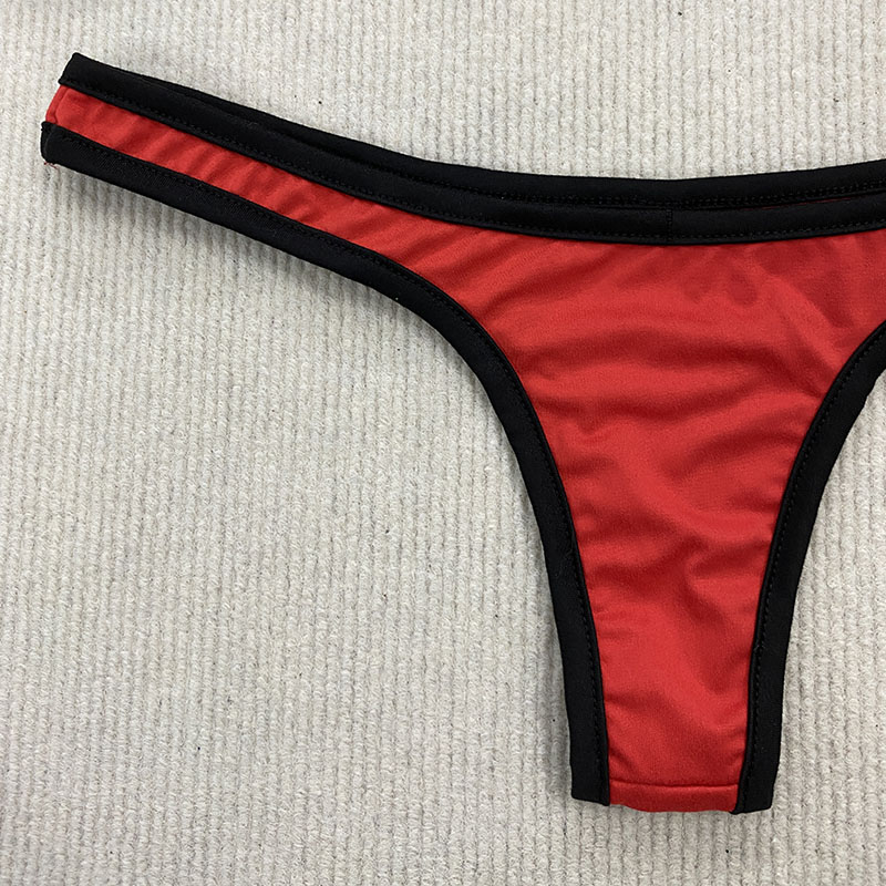Aesthetic Spice Girl Beach Swimsuit, Backless Simple Summer Split Bikini