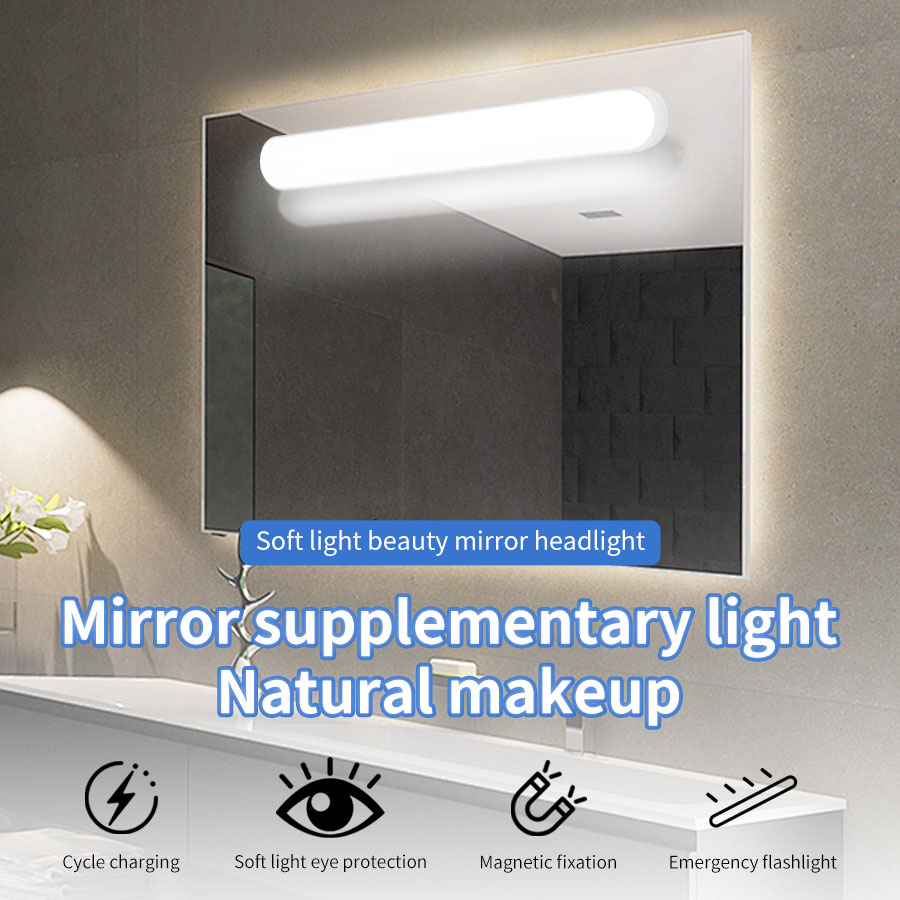 Rechargeable LED Mirror Light Magnetic Closet Lamp for Makeup and Reading