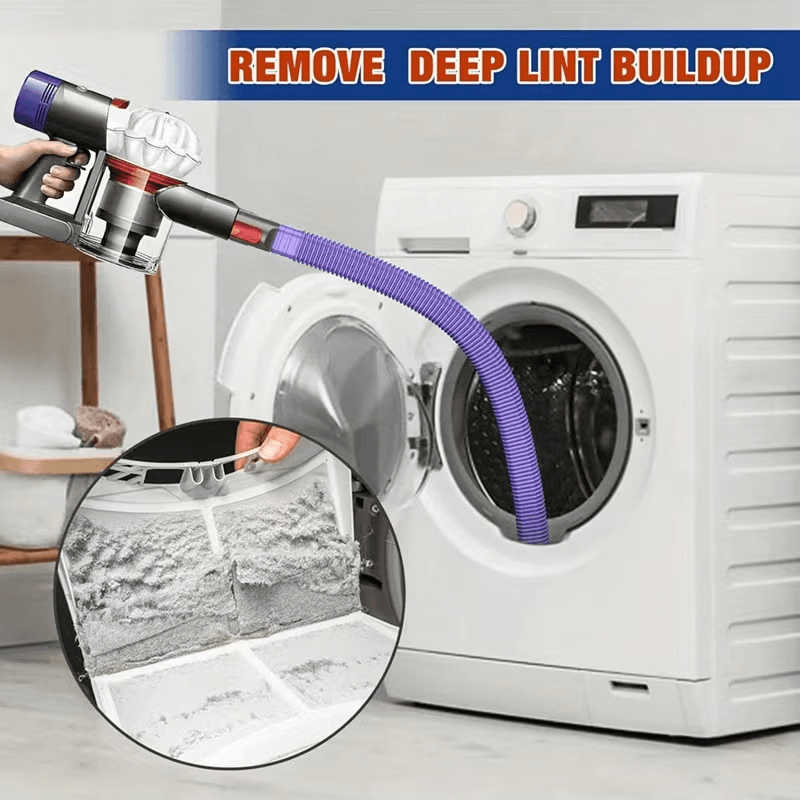 Dryer Vent Cleaner Kit - Lint Removal Tool, Fire Hazard Prevention & Efficiency Boost