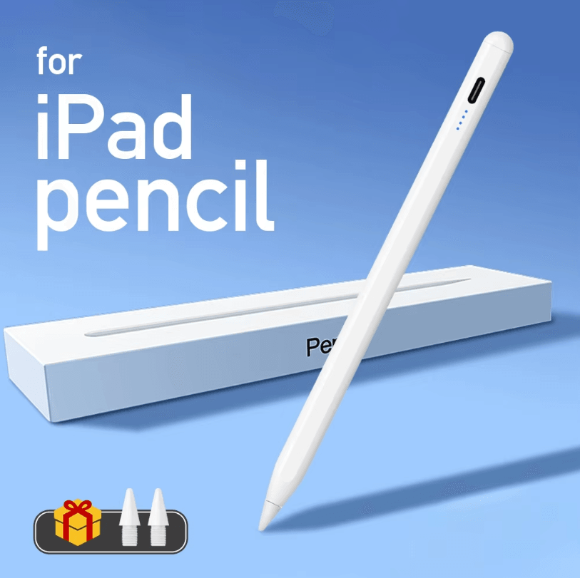 iPad Stylus Pen with Palm Rejection – Fast Charging Touch Pencil with LED Power Indicator