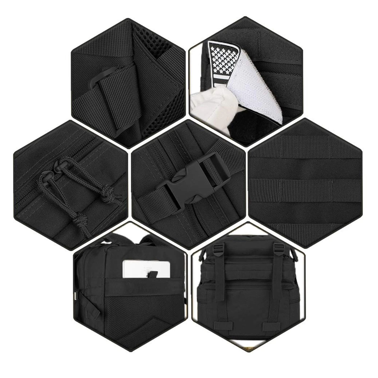 45L Tactical Backpack Molle Assault Pack Hiking Camping Bug Out Bag