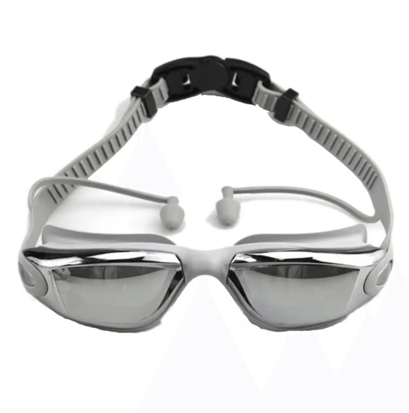 Premium Anti Fog Swimming Goggles for Adults with Earplugs and Nose Clip