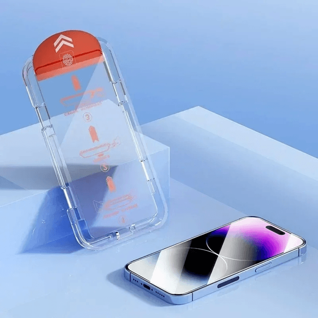 Easy Install Oleophobic Screen Protector for iPhone Full Coverage Glass
