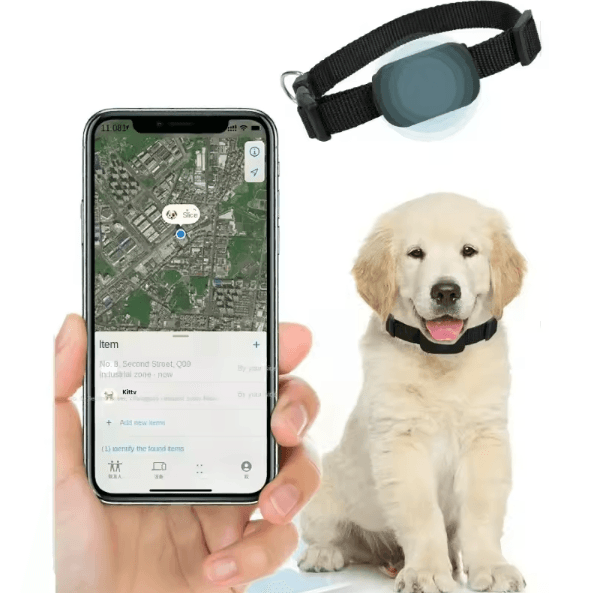 TrackSafe Mini Waterproof GPS Pet Tracker Collar for Dogs & Cats