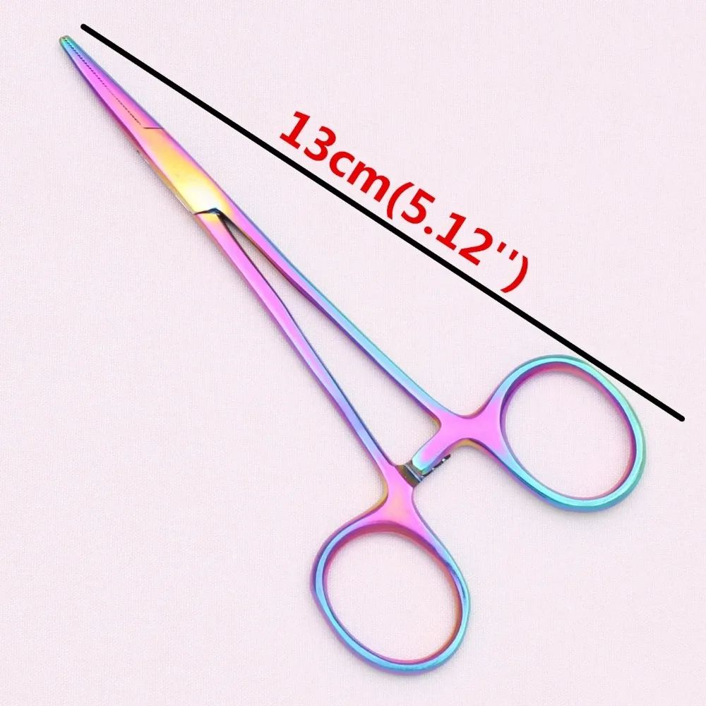 Pet Hemostatic Forceps 13cm Stainless Steel Professional Grooming and First Aid Tool