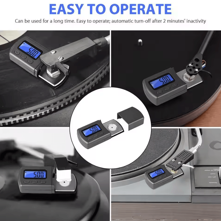Precision Stylus Tracking Force Gauge – Digital Turntable Needle Scale for Vinyl Accuracy