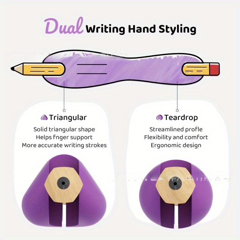 Writing Aid Ergonomic Pen Grip for Beginners, Pencil Holder Grip for Kids and Adults, Improves Grip Control