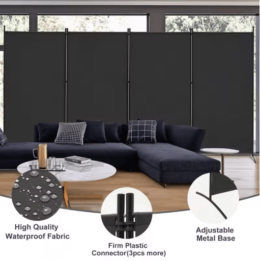 Iron Mobile Office Partition Screen Push Pull Folding Divider for Office and Hotel
