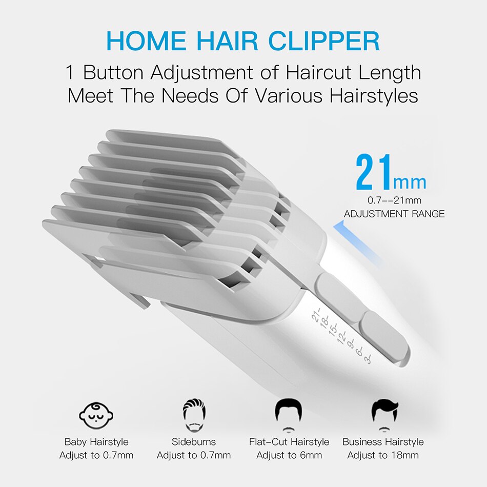 ENCHEN Boost Electric Hair Clipper, Professional Cordless Ceramic Trimmer with Type C Charging