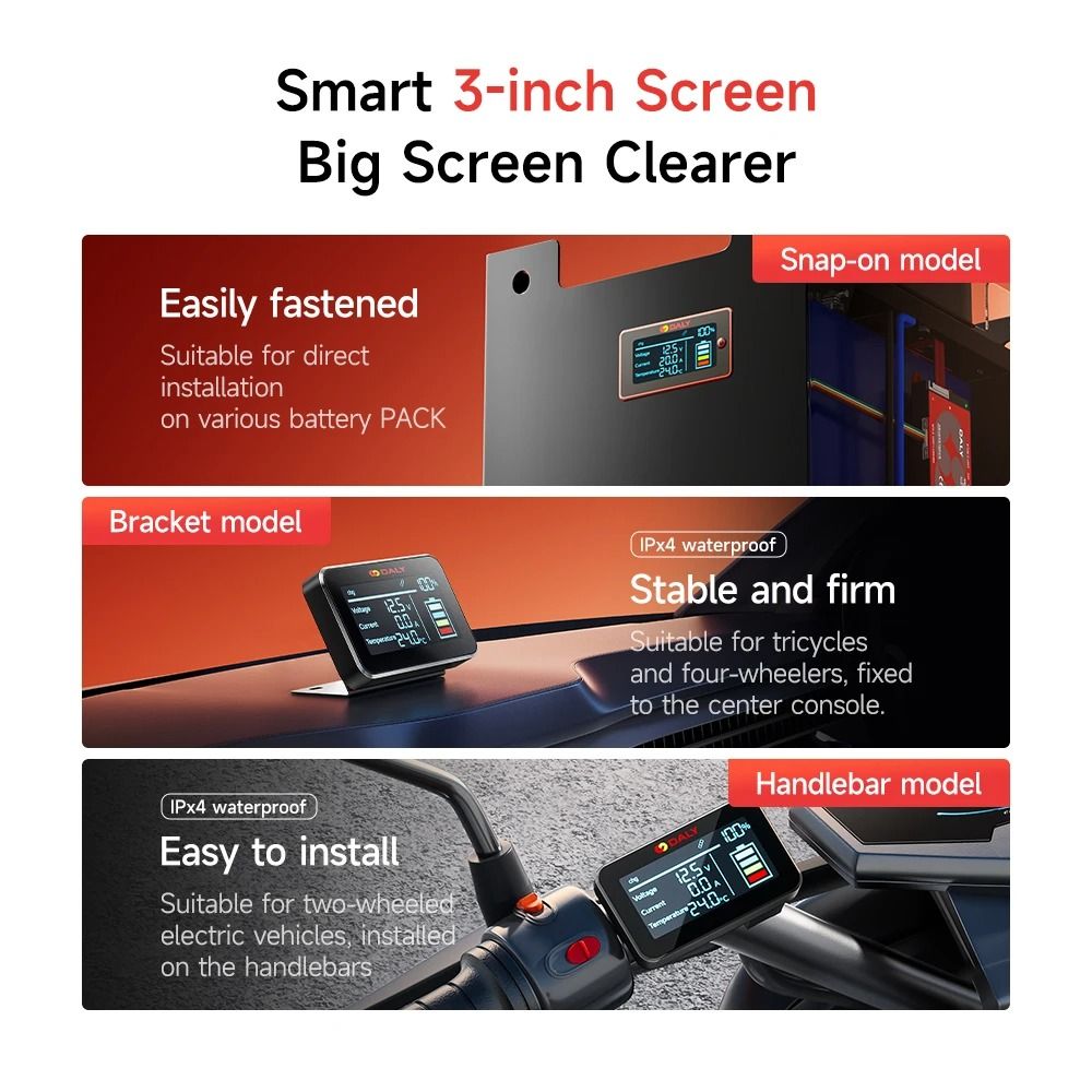 Smart BMS Bluetooth WiFi LCD and Communication Modules