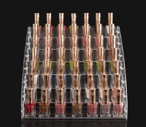 Clear Acrylic Multi-Layer Nail Polish Display Stand with Drawer