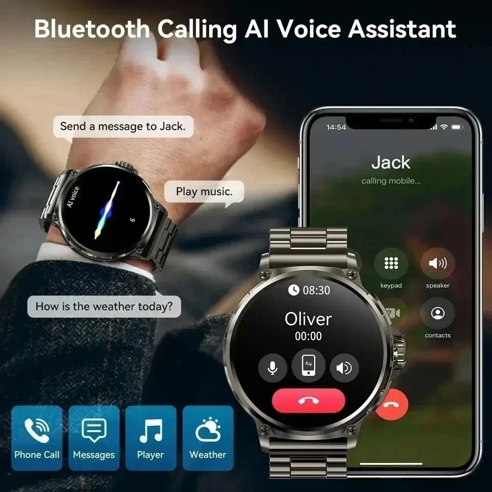 Ultra HD AMOLED GPS Smartwatch with 1.85-Inch Display, 710mAh Battery and Bluetooth Calling