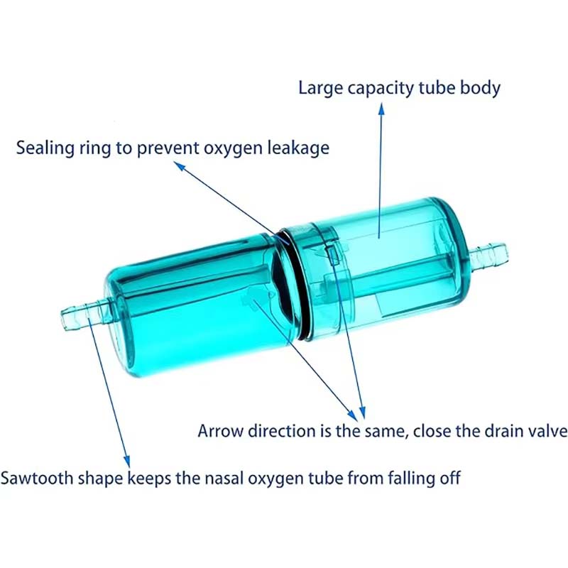 Portable Nasal Oxygen Cannula Tube for Hydrogen Inhalation and Oxygen Therapy