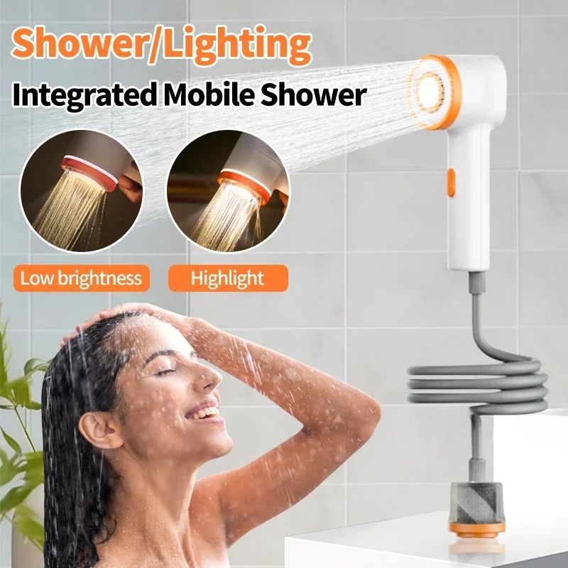 Portable Outdoor Electric Shower with USB Rechargeable Battery