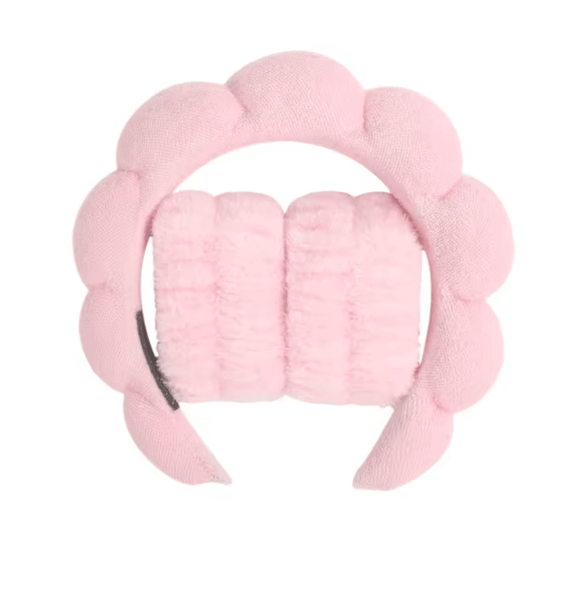 GlowSpa Microfiber Spa Headband And Wrist Wash Set