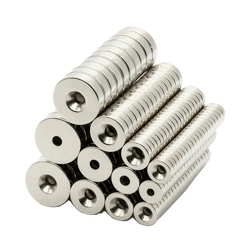 N52 Neodymium Countersunk Magnet 30mm Heavy-Duty Mounting Discs (10-Pack)