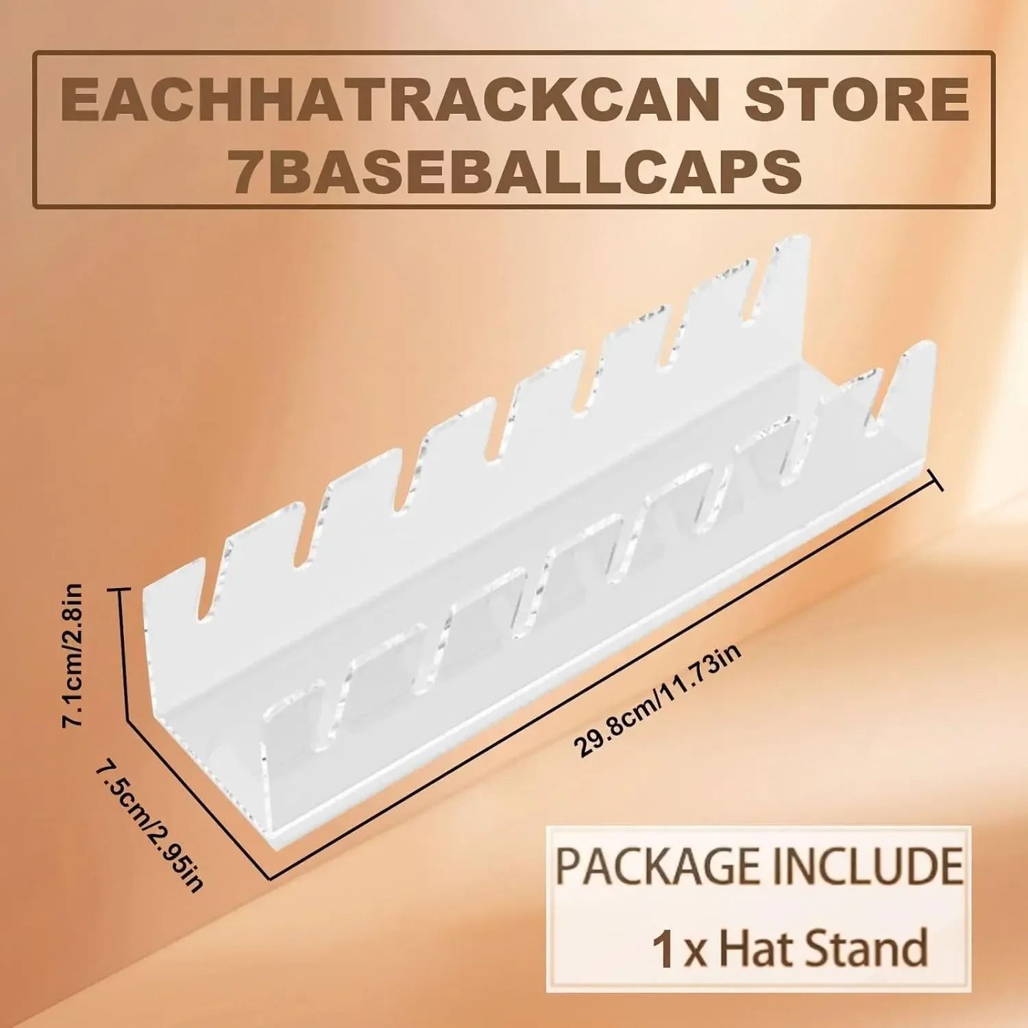 Acrylic Home & Retail Hat Display Rack