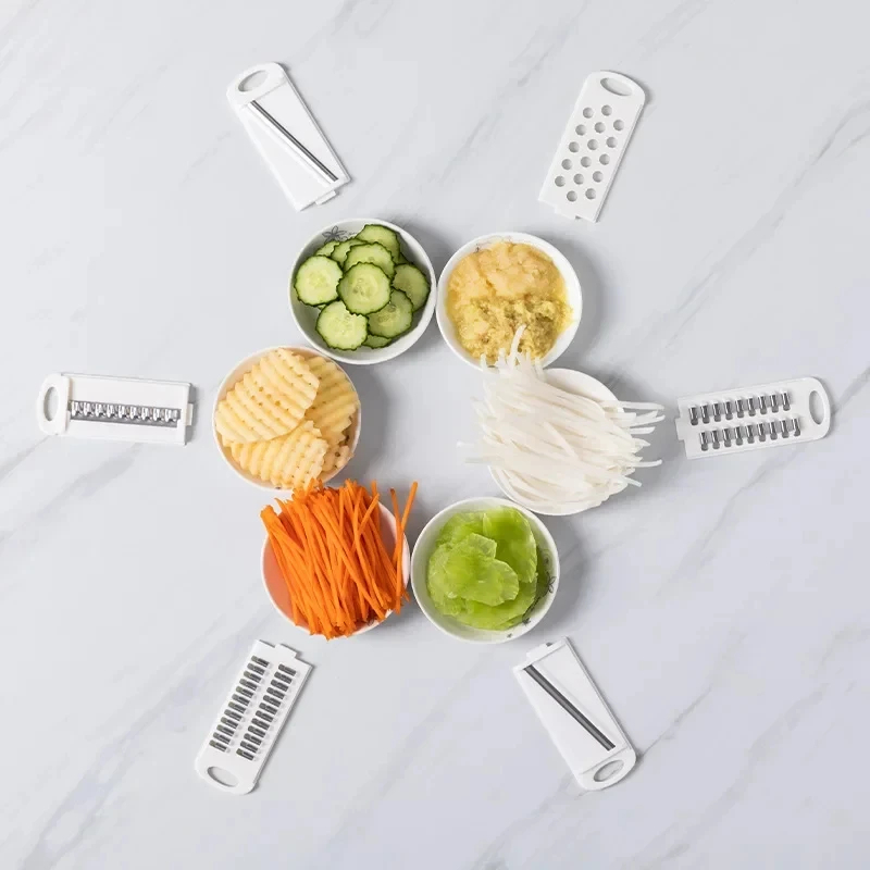 Ultimate Manual Vegetable Cutter & Slicer, Multi-Functional Kitchen Grater for Effortless Food Prep