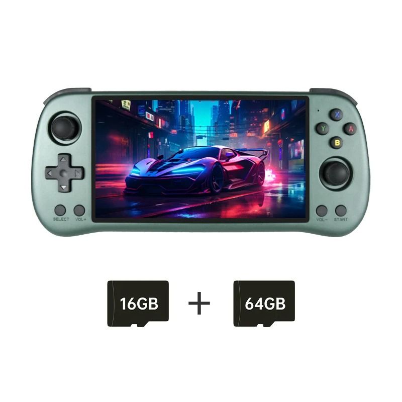 Retro Handheld Game Console with 5.5 Inch IPS Screen and Open Source System