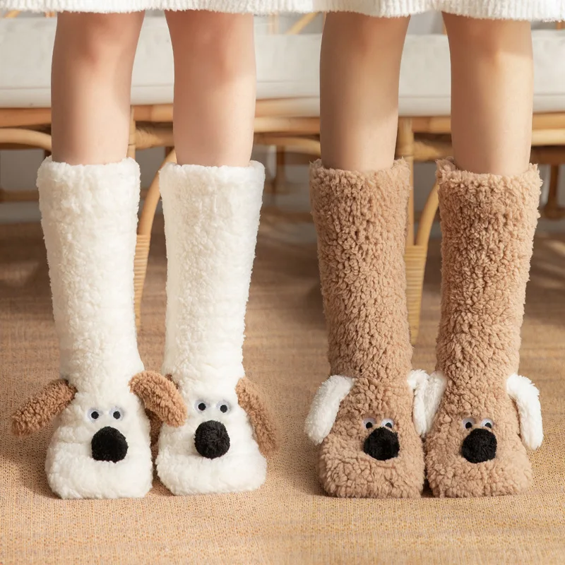 Kawaii Socks for Adults, Sleeping Socks, Winter Snow Slippers, Maternity Leg Warmers, Funny Carpet Socks