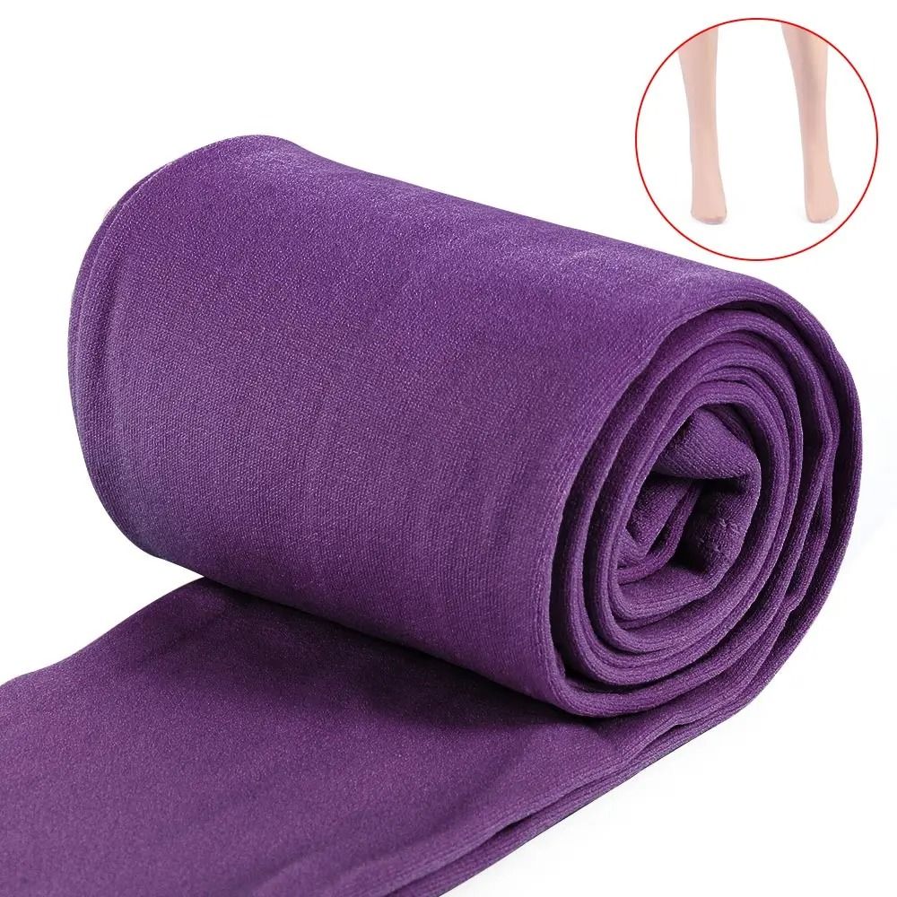 Women Thermal Velvet Pantyhose Thick Warm Fleece Lined Slim Leggings