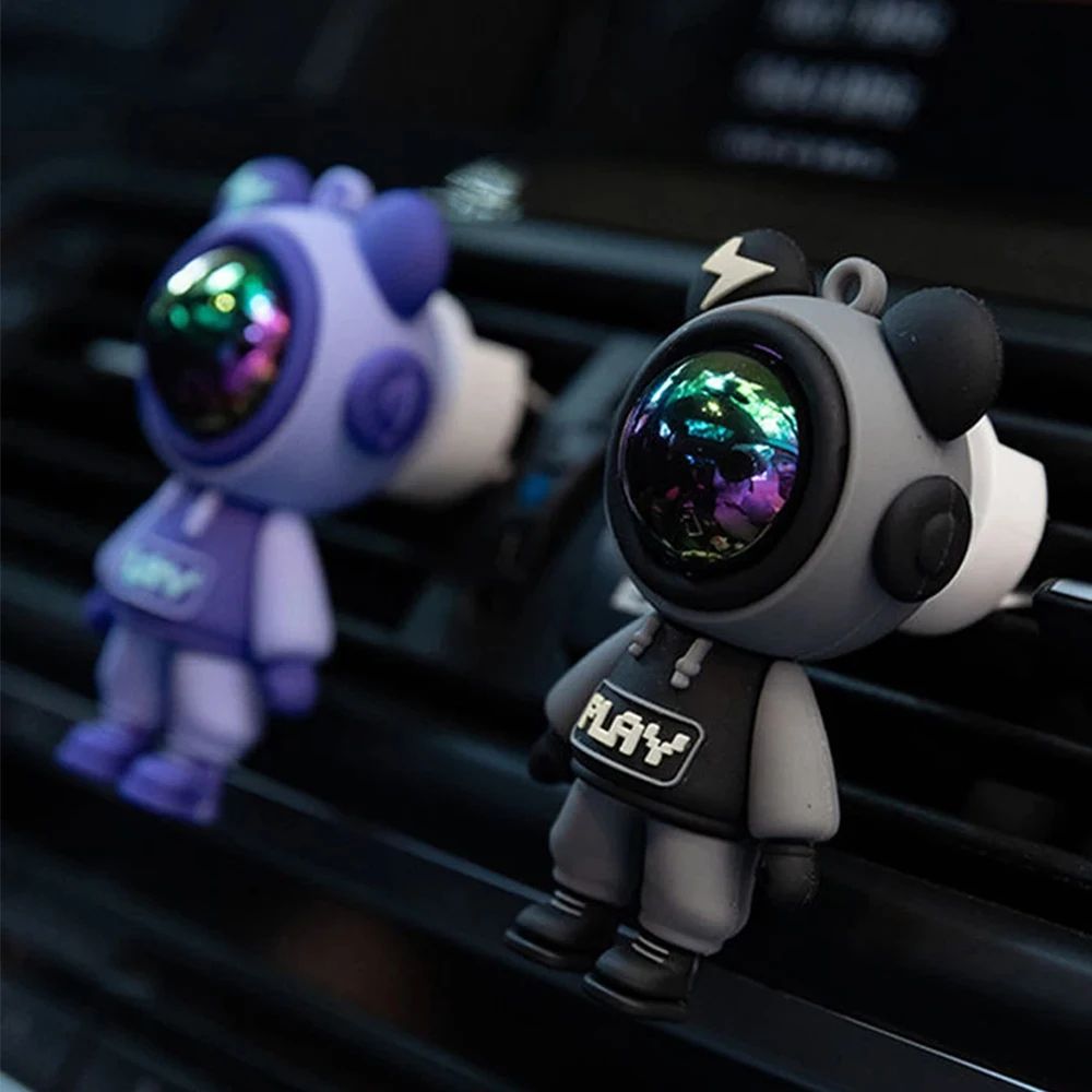 Astronaut Car Vent Air Freshener Clip – Cute Car Air Outlet Perfume Diffuser Decor