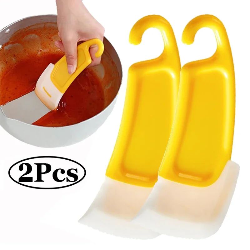 Premium Silicone Cleaning Spatula Flexible Kitchen Scraper Tool
