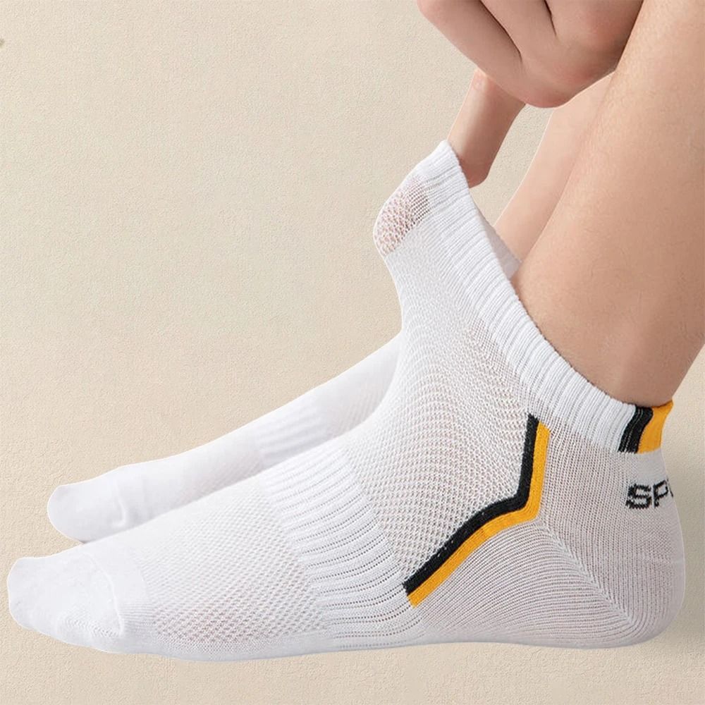 Mens Breathable Ankle Socks 5 Pair Set