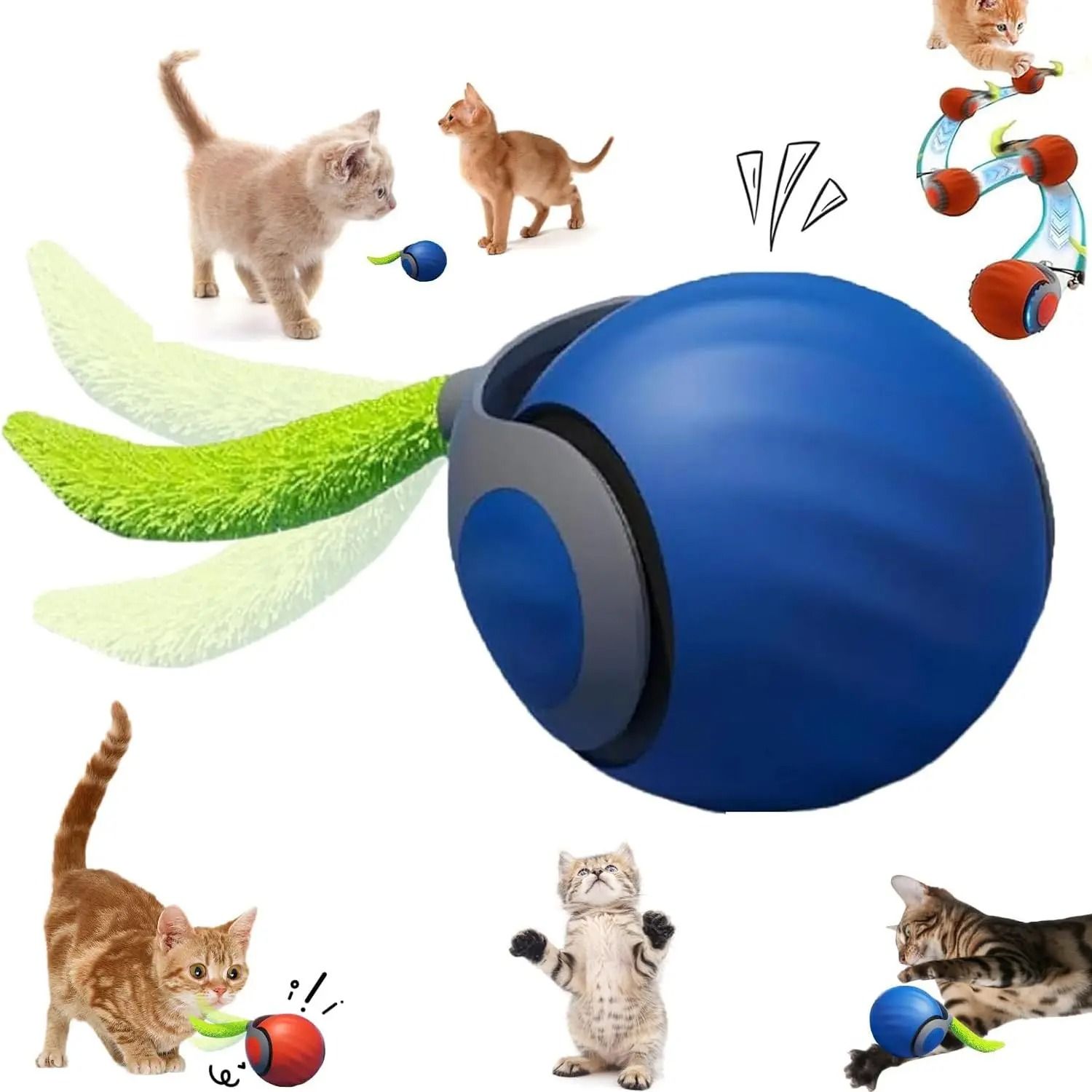 NewSpeedy Tail 2.0 Interactive Cat Toy Ball